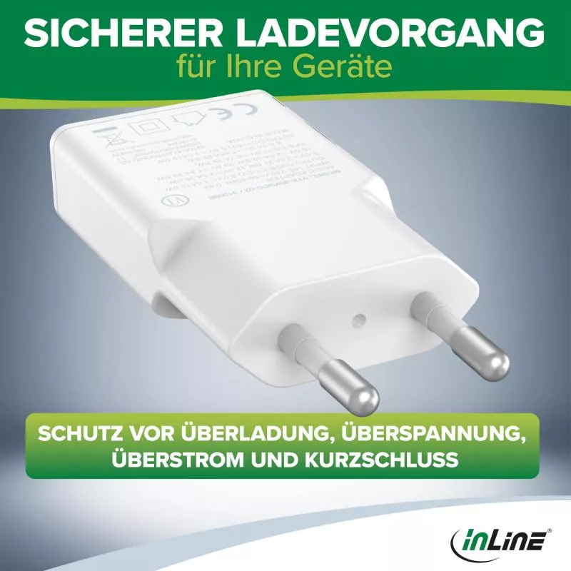 InLine® USB Netzteil Ladegerät Dual USB-C, PD, PPS, 30W, weiß InLine® USB Netzteil Ladegerät Dual USB-C, PD, PPS, 30W, weiß