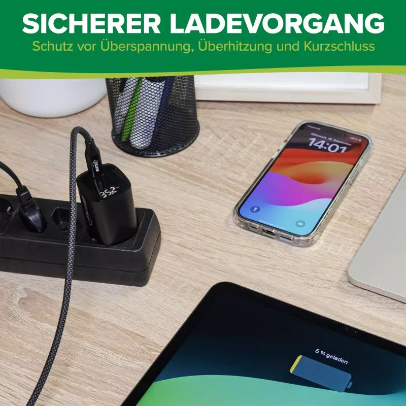 InLine® USB PD Netzteil, GaN Ladegerät, 1-Port, USB-C, 45W, mit Display InLine® USB PD Netzteil, GaN Ladegerät, 1-Port, USB-C, 45W, mit Display