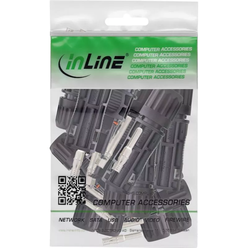MC4-kompatible Solarsteckverbinder – 10x Stecker + 10x Buchse (Set) MC4-kompatible Solarsteckverbinder – 10x Stecker + 10x Buchse (Set)
