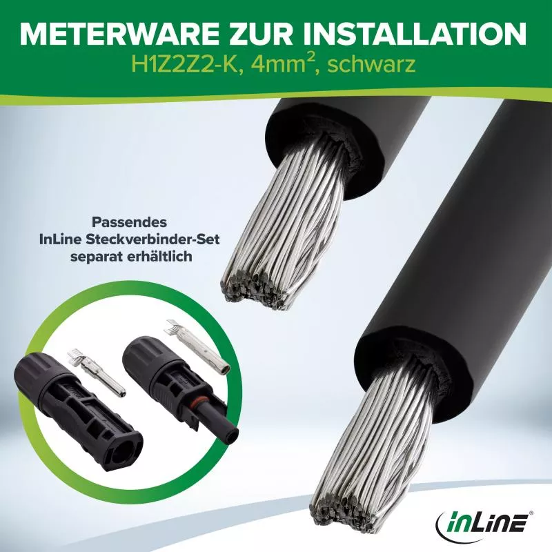 Solarkabel H1Z2Z2-K 4mm² (100 m, Schwarz)