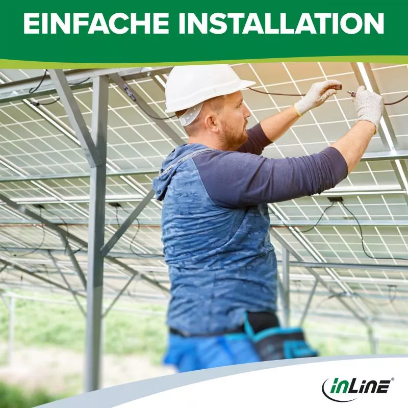 Solarkabel Y-Verteiler 3-fach Set (2×0,36 m, Schwarz/Rot, 4 mm²)