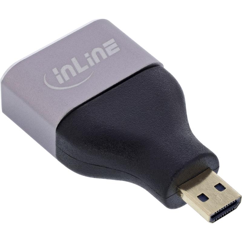 Micro HDMI auf HDMI Adapter 8K UHD – Micro HDMI D Stecker auf HDMI A Buchse