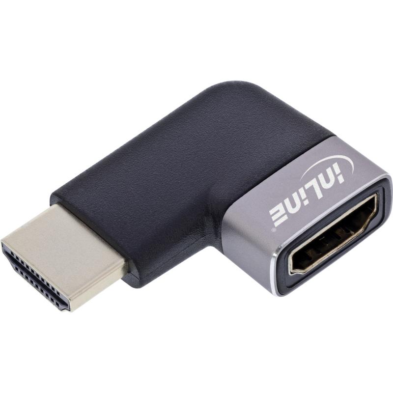 HDMI Winkeladapter 8K UHD – HDMI A Stecker auf Buchse, 90° links