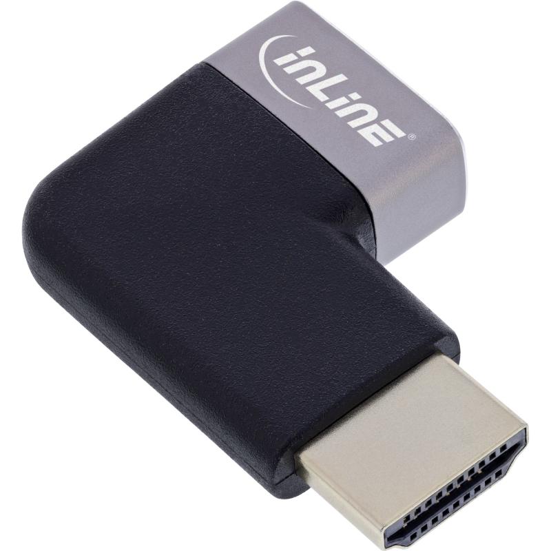 HDMI Winkeladapter 8K UHD – HDMI A Stecker auf Buchse, 90° links