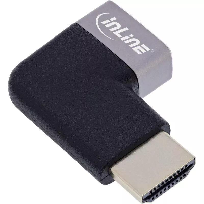 HDMI Adapter – 90° gewinkelt (links), HDMI A Stecker auf Buchse, 8K UHD