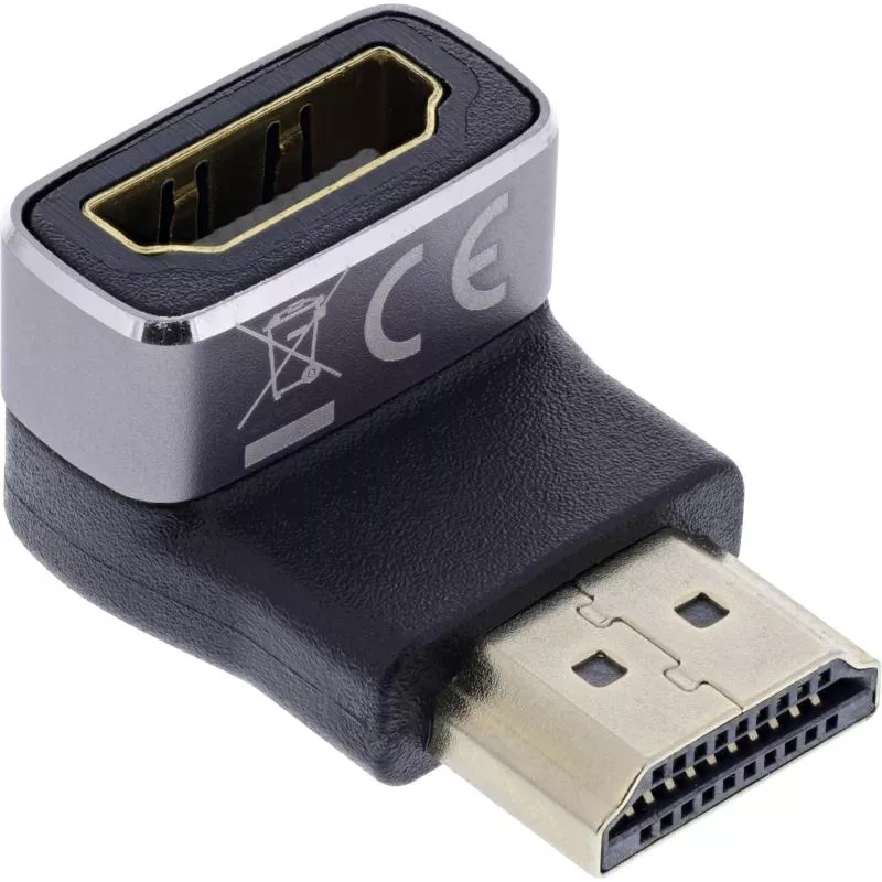 HDMI Adapter – 90° gewinkelt (unten), HDMI A Stecker auf Buchse, 8K UHD HDMI Adapter – 90° gewinkelt (unten), HDMI A Stecker auf Buchse, 8K UHD