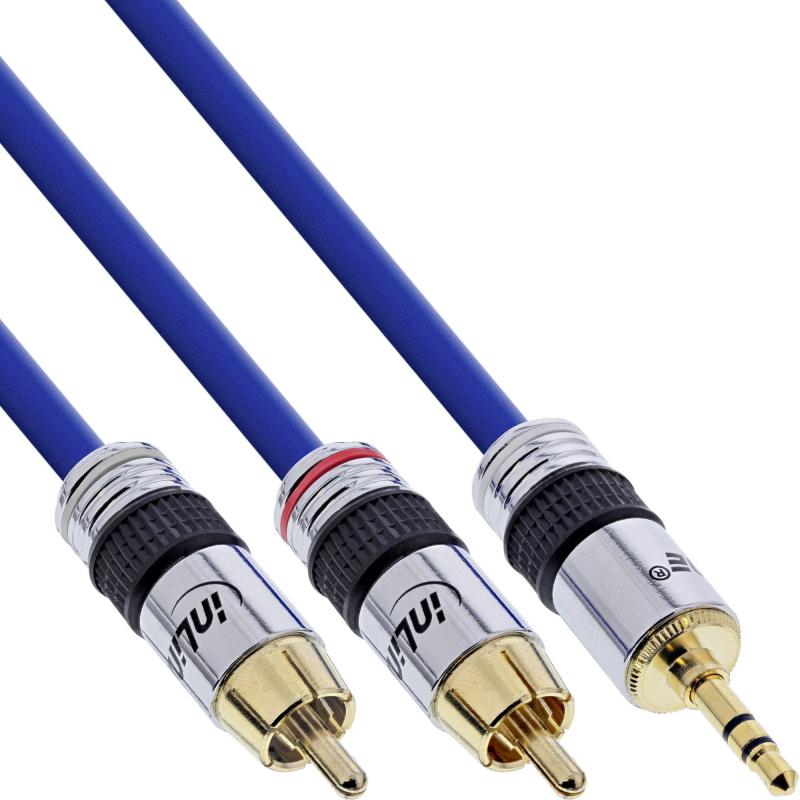 3,5 mm Klinke auf 2x Cinch Audiokabel Premium