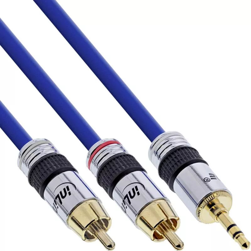 3,5 mm Klinke auf 2x Cinch Audiokabel Premium