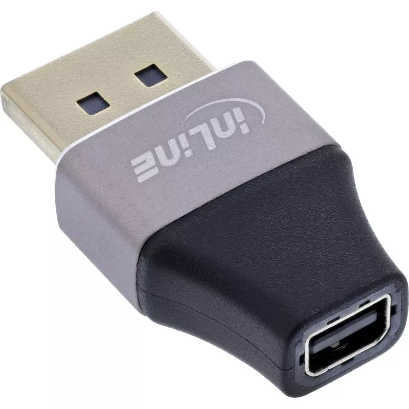 DisplayPort 1.4 Adapter – DP Stecker auf Mini DP Buchse, 8K UHD