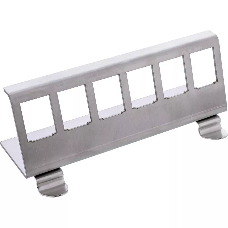 Keystone SNAP-In Metall-Modulhalter 6-fach für Hutschiene Keystone SNAP-In Metall-Modulhalter 6-fach für Hutschiene