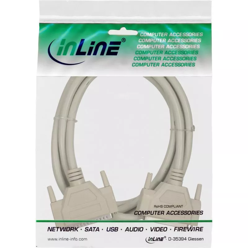 Serielle Verlängerung Sub-D 37pol – Stecker/Buchse, 1:1, 5 m