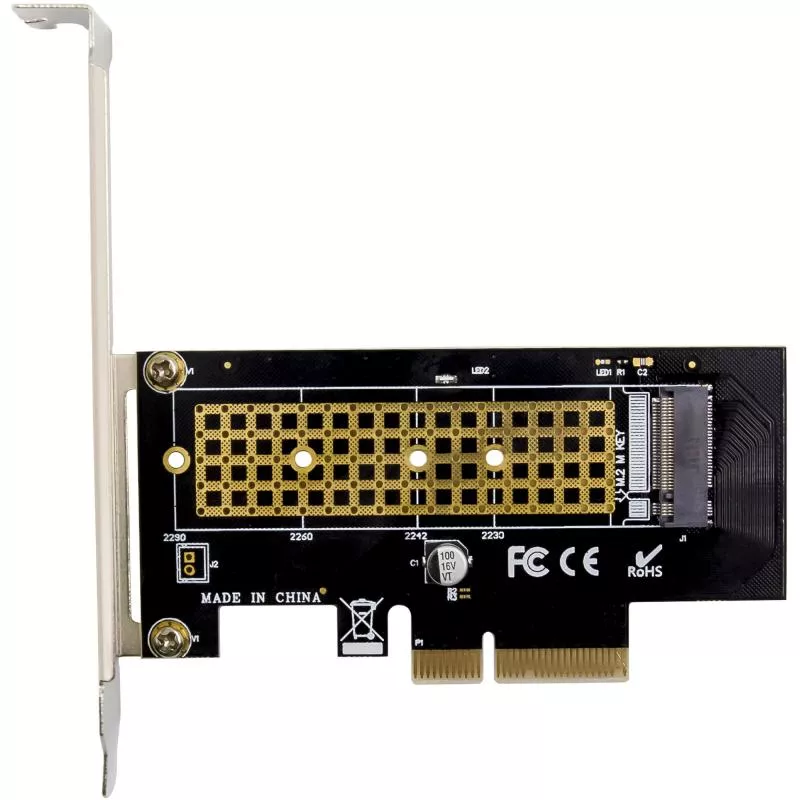 PCIe zu NVMe Adapterkarte – M.2 Key M, PCIe x4, bis 32 Gb/s