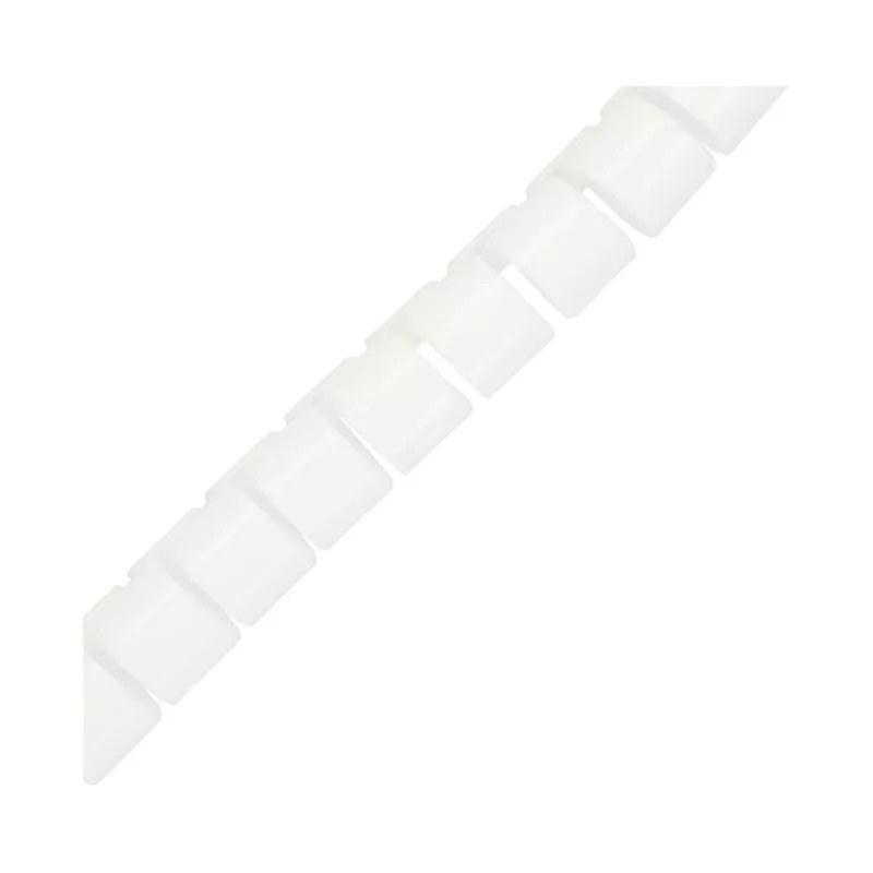 Flexibler Kabelschlauch / Kabelkanal – 10 m – 10 mm – weiß – mit Einzugshilfe Flexibler Kabelschlauch / Kabelkanal – 10 m – 10 mm – weiß – mit Einzugshilfe