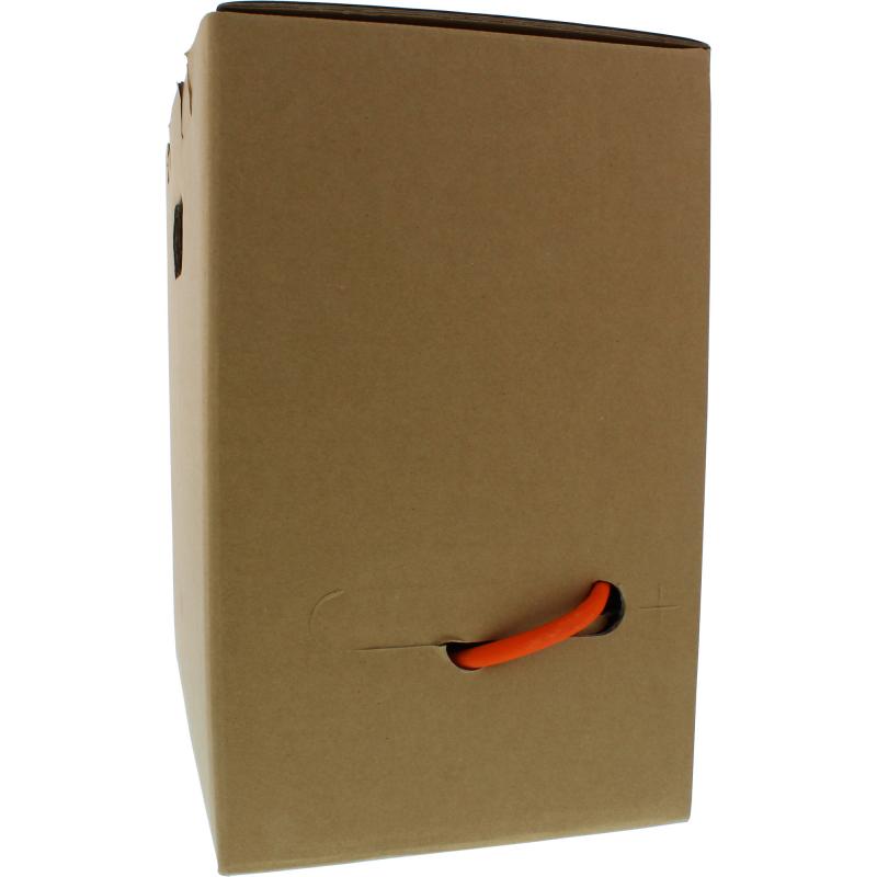 Cat 7A Verlegekabel, S/FTP, PiMF, AWG23, LSZH, 1200 MHz, Eca, Orange