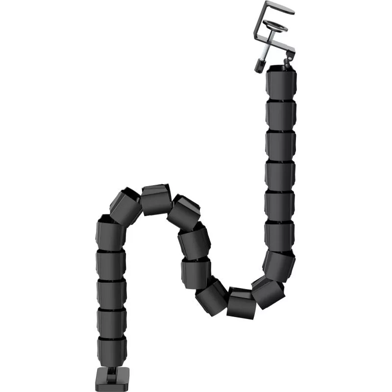 Flexibler Kabelkanal mit Tischklemme – 2-Kammer-System – bis 134 cm – schwarz Flexibler Kabelkanal mit Tischklemme – 2-Kammer-System – bis 134 cm – schwarz