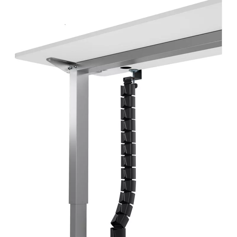 Flexibler Kabelkanal mit Tischklemme – 2-Kammer-System – bis 134 cm – schwarz Flexibler Kabelkanal mit Tischklemme – 2-Kammer-System – bis 134 cm – schwarz