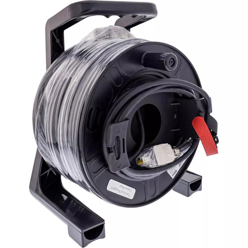Netzwerk Kabeltrommel Cat.6A Outdoor, 50 m, RJ45 HARTING, IP67 Netzwerk Kabeltrommel Cat.6A Outdoor, 50 m, RJ45 HARTING, IP67
