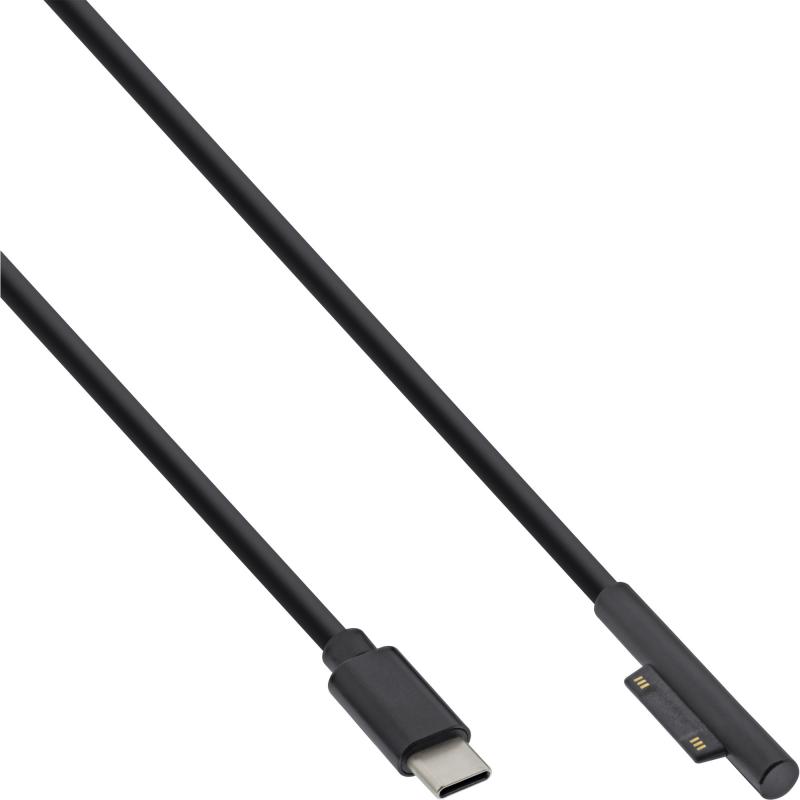 USB-C zu Surface Ladekabel – Power Delivery 45W – schwarz