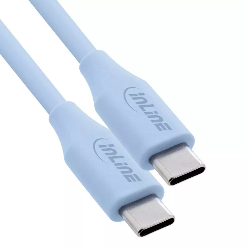 USB-C Schnellladekabel – 100W – Silikon – Eisbonbon (blau) USB-C Schnellladekabel – 100W – Silikon – Eisbonbon (blau)