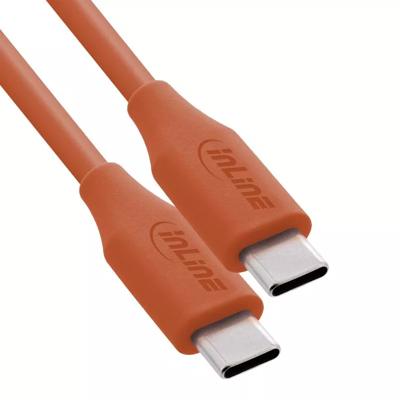 USB-C Schnellladekabel – 100W – Silikon – Papaya (orange) USB-C Schnellladekabel – 100W – Silikon – Papaya (orange)