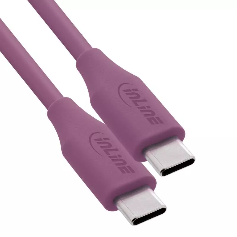 USB-C Schnellladekabel – 100W – Silikon – Wild Berry (lila) USB-C Schnellladekabel – 100W – Silikon – Wild Berry (lila)