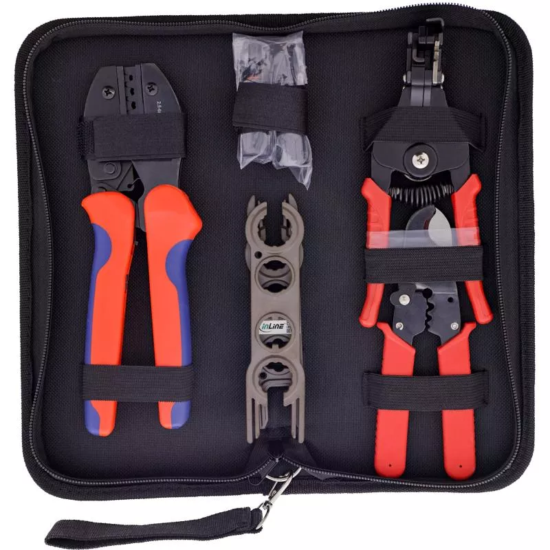 Solar Photovoltaik Werkzeugset – MC4 – bis 6 mm² – mit Tasche Solar Photovoltaik Werkzeugset – MC4 – bis 6 mm² – mit Tasche