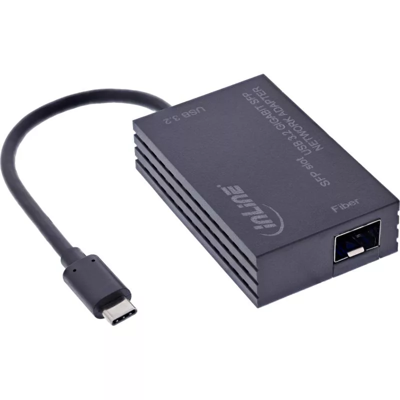 USB-C zu SFP Gigabit Fiber Netzwerkadapter (10/100/1000 Mb/s) USB-C zu SFP Gigabit Fiber Netzwerkadapter (10/100/1000 Mb/s)