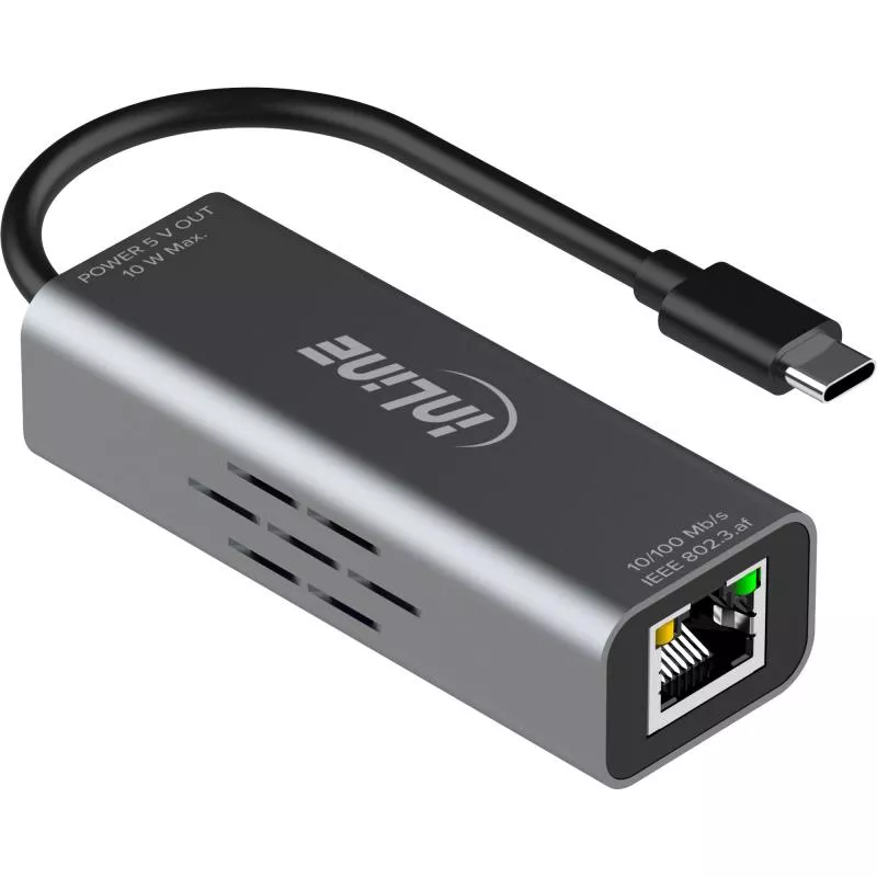 USB-C zu RJ45 PoE-Adapter mit Überspannungsschutz USB-C zu RJ45 PoE-Adapter mit Überspannungsschutz