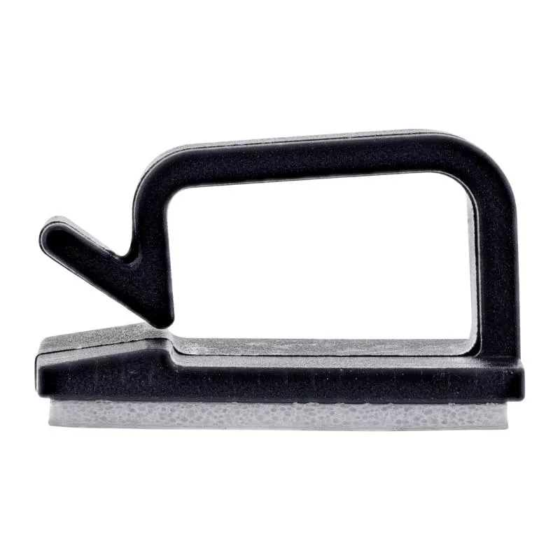 100er Pack Kabelmanager Klebesockel XL, Nylon, mit 3M®-Pad, Schwarz
