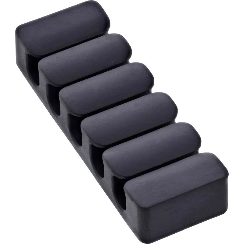 5er Pack Kabelclip 5-fach, selbstklebend, mit 3M®-Pad, Schwarz