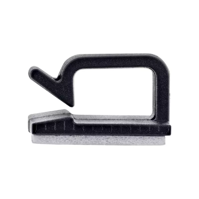 100er Pack Kabelmanager Klebesockel M, Nylon, mit 3M®-Pad, Schwarz