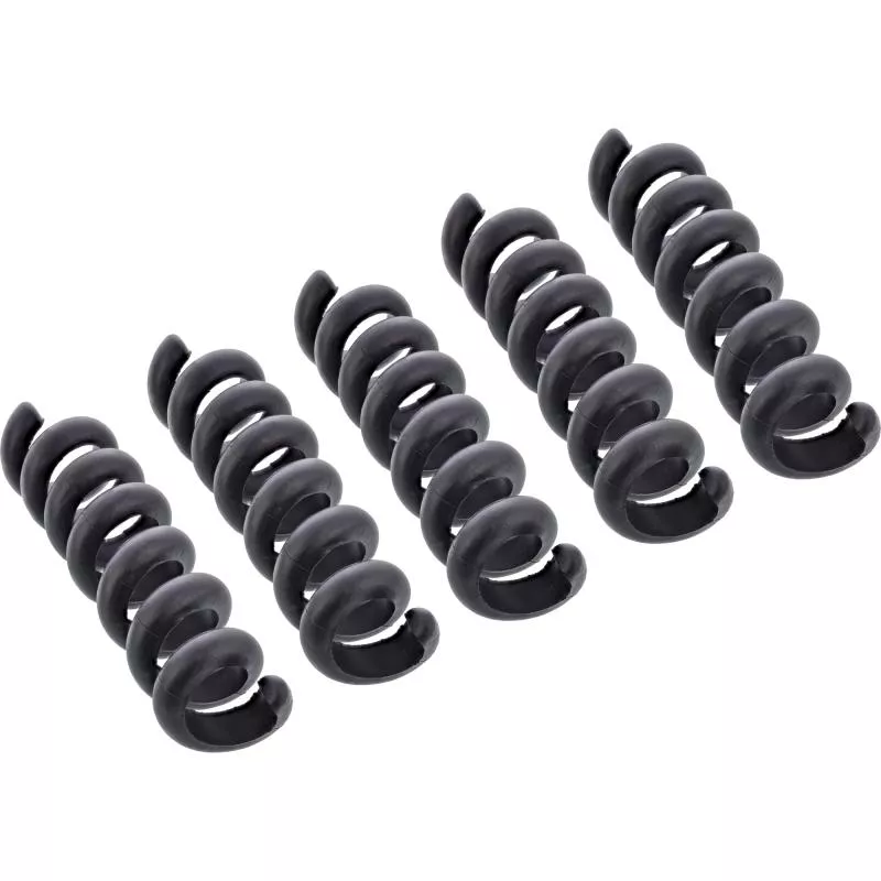 5er Pack Kabelspirale, Kabelmanager 1-fach, 65×30 mm, Schwarz