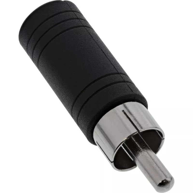 Cinch auf 3,5 mm Klinke Adapter Mono – Cinch Stecker auf Klinke Buchse