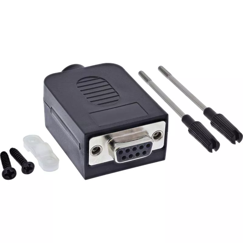 D-Sub 9 Breakout-Terminalblock, Buchse, Schraubklemme, Rändelschrauben