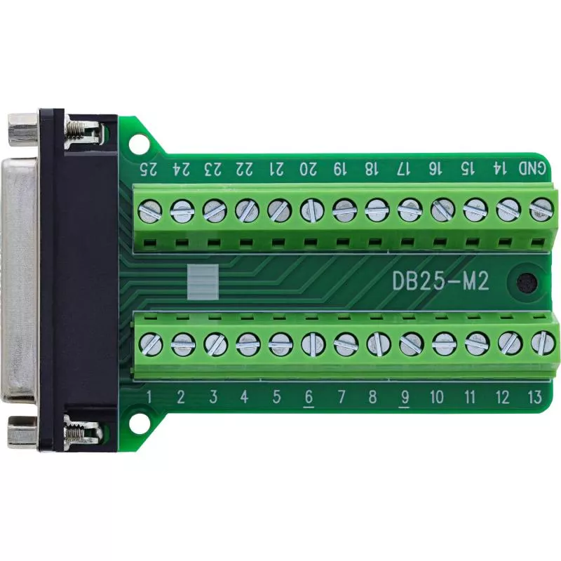 D-Sub 25 Terminalblock, Buchse, 2-reihig, Schraubklemme