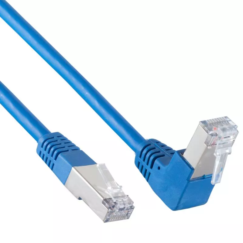 Cat 6 Patchkabel S/FTP – nach unten gewinkelt – Kupfer – PVC
