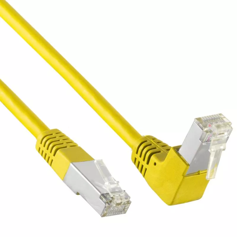 Cat 6 Patchkabel S/FTP – nach unten gewinkelt – Kupfer – PVC
