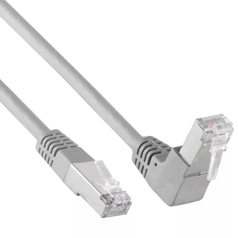 Cat 6 Patchkabel S/FTP – nach unten gewinkelt – Kupfer – PVC