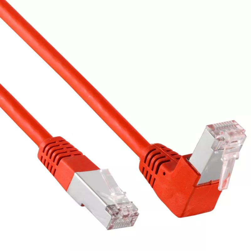 Cat 6 Patchkabel S/FTP – nach unten gewinkelt – Kupfer – PVC