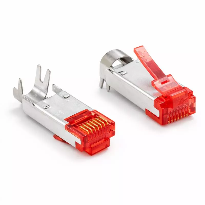 RJ45 Stecker Cat.6 geschirmt – Hirose TM21 (50 Stück, ohne Tülle & Führung)